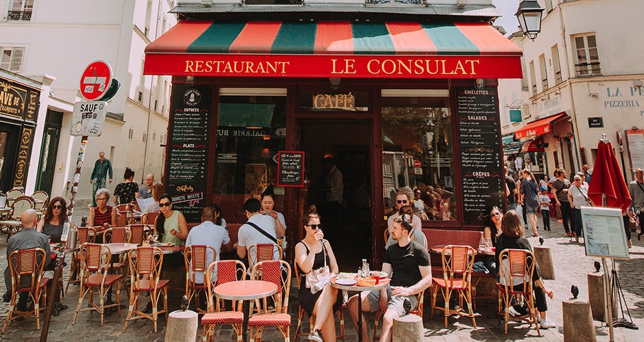 巴黎的咖啡店